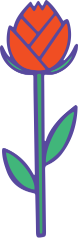 Red tulip symbolizing growth and gratitude, tying into the Aamica 'Thank You' Fundraiser campaign theme.